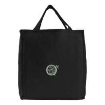 Inicial Q del monograma de la flor Bolsas