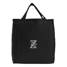 Inicial Z del monograma de la flor Bolsa