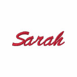 Iniciales conocidas bordadas de Sarah de la camisa Sudadera Bordada Con Serigrafia