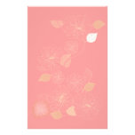 Inmóvil floral rosado papeleria personalizada