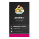 Innovador creativo de Macarons del fabricante de M Plantilla De Tarjeta De Negocio
