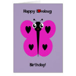 Insecto del amor de la mariposa tarjeta