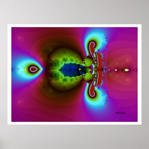 Insecto del fractal poster