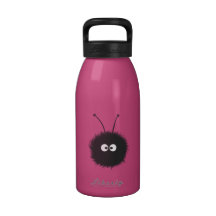 Insecto deslumbrado mullido lindo botellas de beber