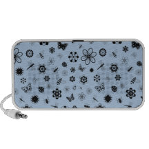 Insectos y flores (azul del vector de cielo) mp3 altavoces