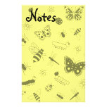 Insectos y mariposas lindos (parte posterior amari papelería personalizada