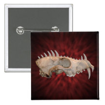 Insignia animal del botón del cráneo del monstruo pins
