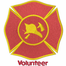Insignia bordada del bombero