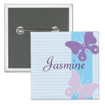 Insignia conocida personalizada - mariposas pin