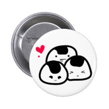 Insignia del botón de los amigos de Onigiri Pins