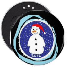 INSIGNIA DEL BOTÓN DEL MUÑECO DE NIEVE PINS