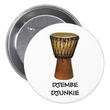 Insignia del botón/del perno de DJEMBE DJUNKIE Pins
