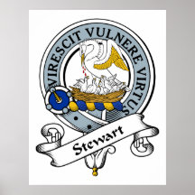 Insignia del clan de Stewart Posters