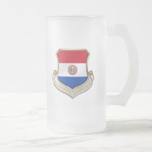Insignia del emblema del escudo de Paraguay para G Taza De Café