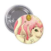 Insignia del rosa del gatito del tiempo del juego pins