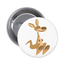 Insignia feliz linda del botón del canguro del dib pins