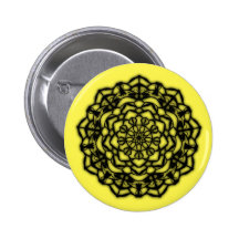 Insignia flores amarilla remastered pin