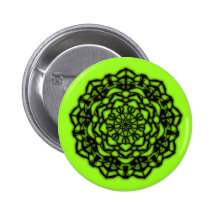 Insignia flores verde remastered pin