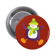 Insignia púrpura de salto linda del botón/Pin del 