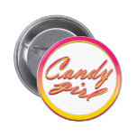 Insignia rosada del chica del caramelo del vintage pins