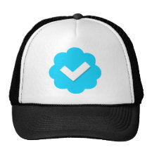 Insignia verificada gorjeo gorras