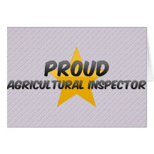 Inspector agrícola orgulloso tarjeta