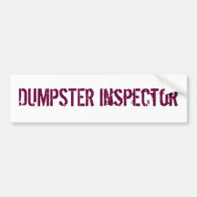 Inspector del CONTENEDOR Etiqueta De Parachoque