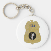 inspector del cuerpo femenino del fbi llaveros personalizados