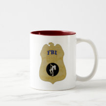 inspector del cuerpo femenino del fbi tazas de café