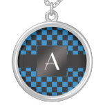 Inspectores azules y negros del monograma grimpola personalizada