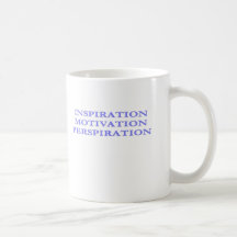 Inspiración, motivación, transpiración tazas