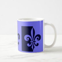 Inspirado por el lirio de Francia (flor de lis) Taza