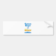 Instant Bayer mit Bier auffüllen Bayern Bavaria Autosticker