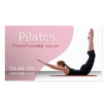 Instrucción de Pilates (pink) - personalizado Plantilla De Tarjeta De Visita