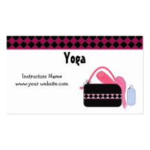 Instructor de la yoga tarjeta de visita