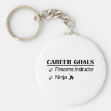 Instructor de las armas de fuego - carrera de Ninj Llavero Personalizado