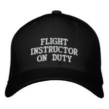 INSTRUCTOR DEL VUELO DE SERVICIO GORRA DE BEISBOL