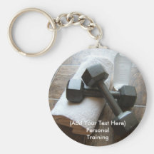 Instructor o toalla y agua personal de Dumbells de Llaveros Personalizados