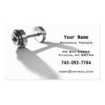 Instructor personal plantilla de tarjeta personal