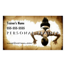 Instructor personal plantillas de tarjetas de visita