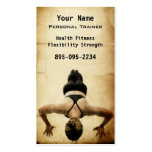 Instructor personal tarjeta de visita