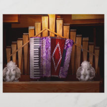 Instrumento - Accordian - el órgano accordian Flyer Personalizado