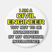 Inteligencia superior civil del ingeniero… iman para frigorífico