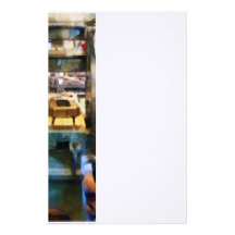 Intercambio de la alisadora plana  papeleria de diseño