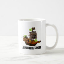 Interior androide de los fantasmas (humor del anal tazas de café