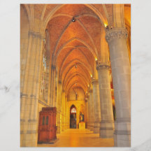Interior de la iglesia tarjetón