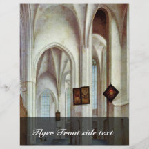 Interior de St. Jacobskerk en Utrecht por Saenreda Tarjeton