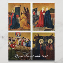 Interior del ala rotatoria de la derecha del altar flyer personalizado