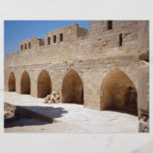 Interior del fuerte de Qaitbay, Alexandría, Egipto Tarjetas Informativas