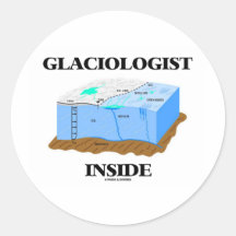 Interior del Glaciologist (glaciar) Pegatina